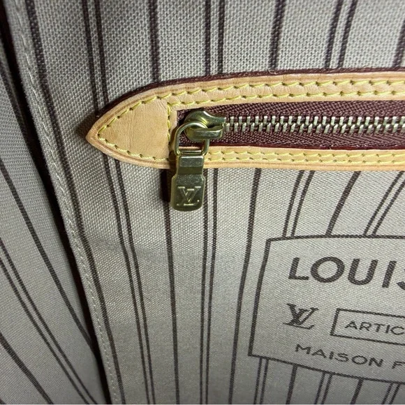 Authentic Louis Vuitton Neverfull MM Monogram Tote 2017 SD0157 - Picture 11 of 13